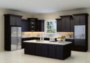 Modern Kitchen Cabinets with Central Island Table
