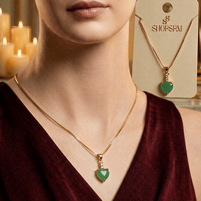 Emerald Heart Pendant