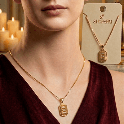 Rope Chain Golden Pendant