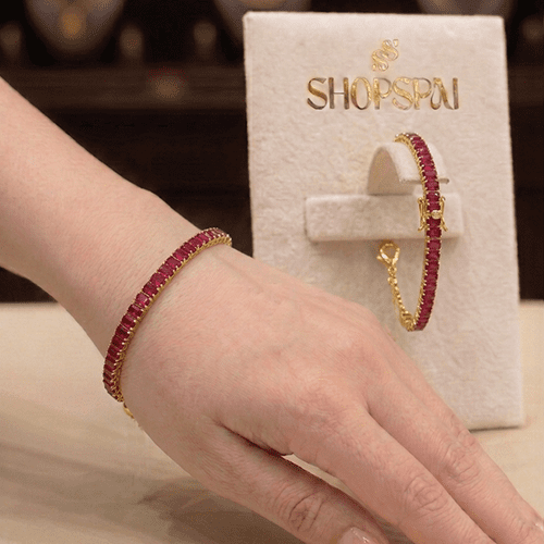 Ruby Tennis Bracelet