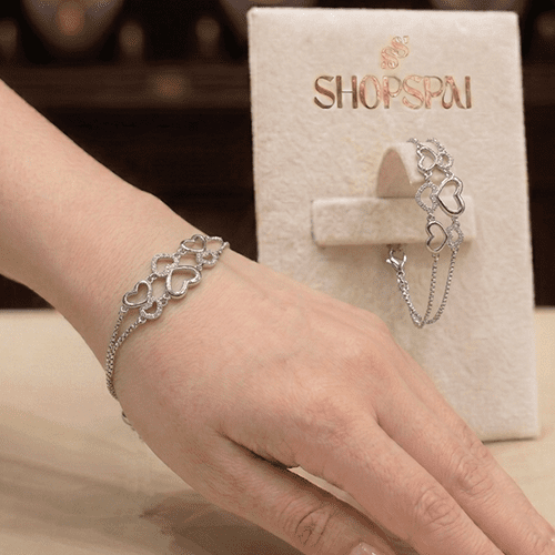 Three Heart Bracelet